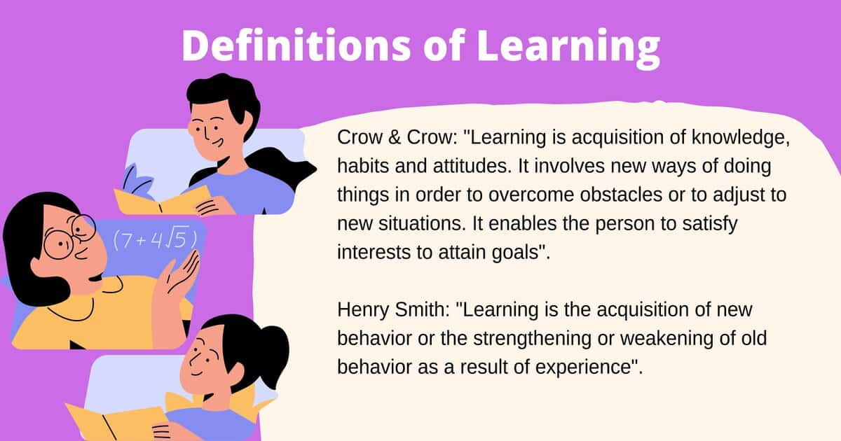 Definitions of Learning