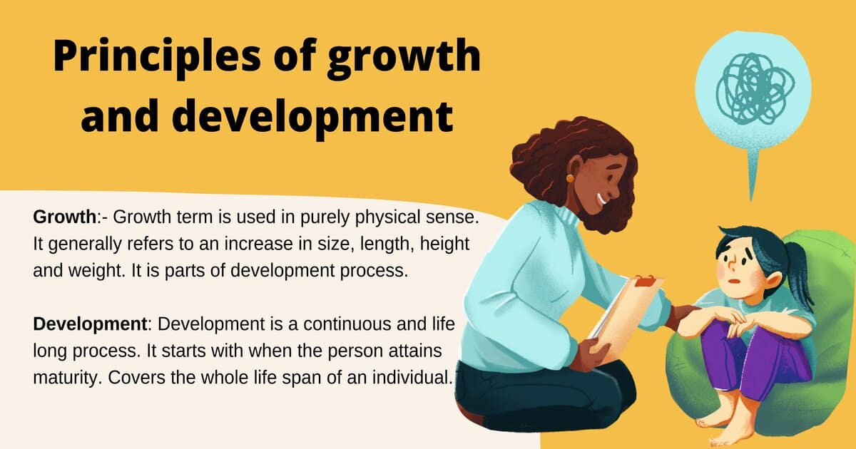 Explain principles of growth and development