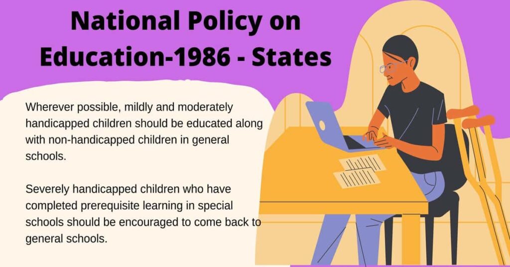 National Policy on Education-1986 – States