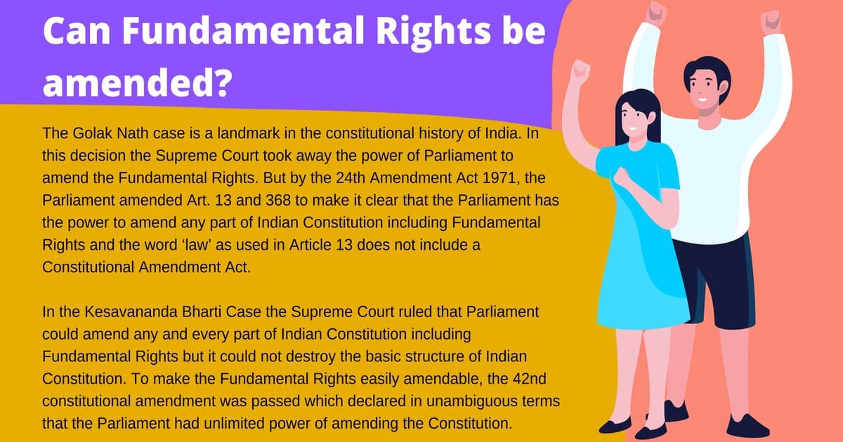 Can Fundamental Rights be amended?