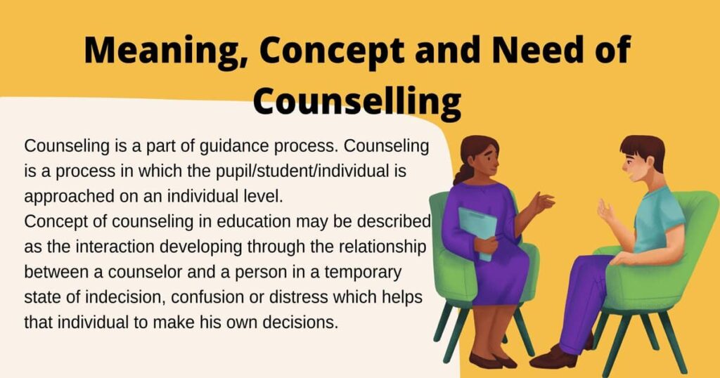 Meaning, Concept and Need of Counselling