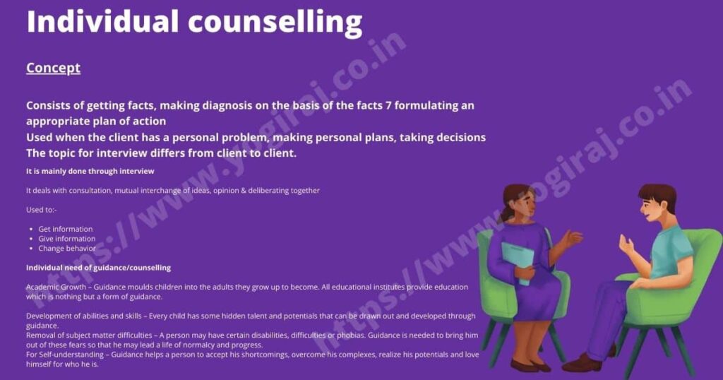 Individual counselling