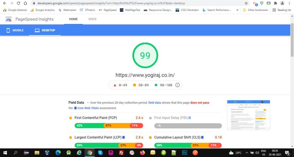 How to improve Google Core Vitals of your website ?