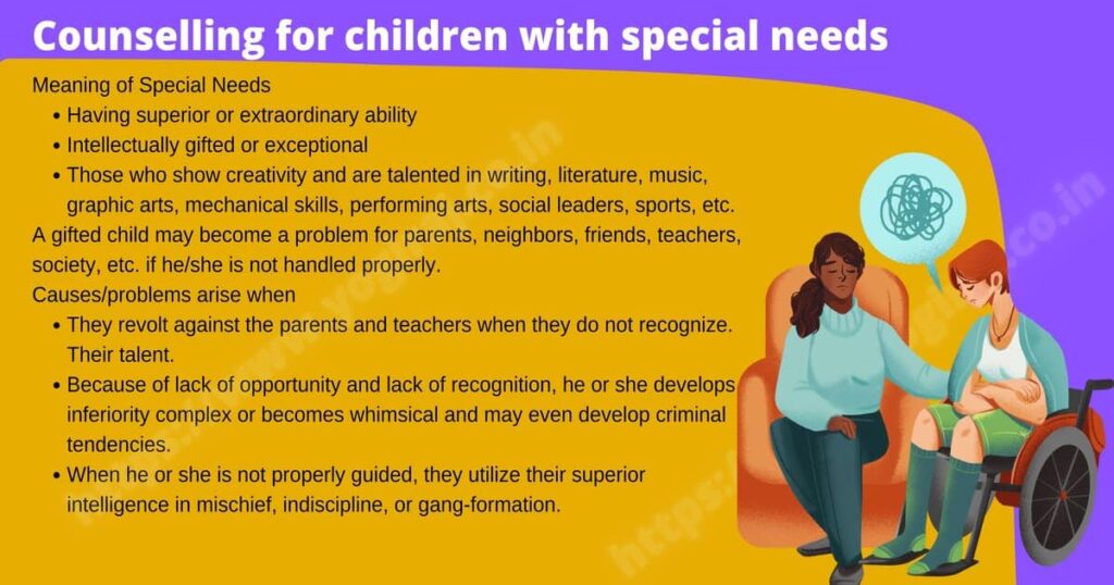 Counselling for children with special needs