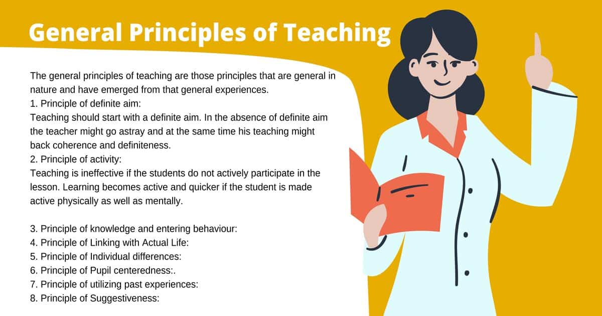 General Principles of Teaching
