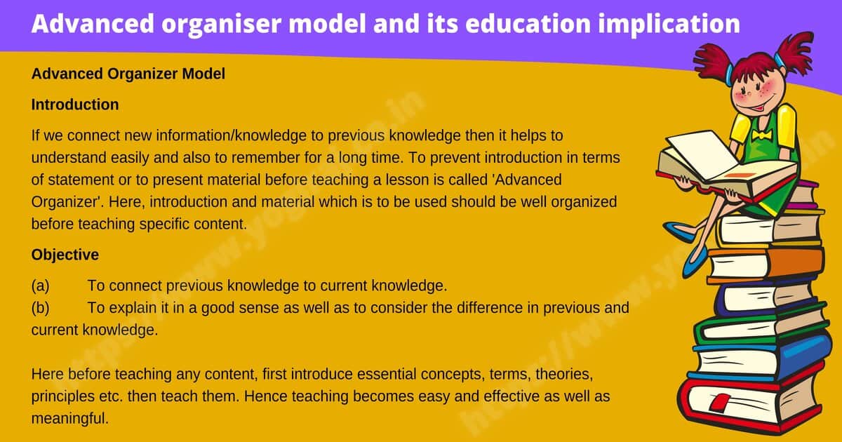 Advanced organiser model and its education implication