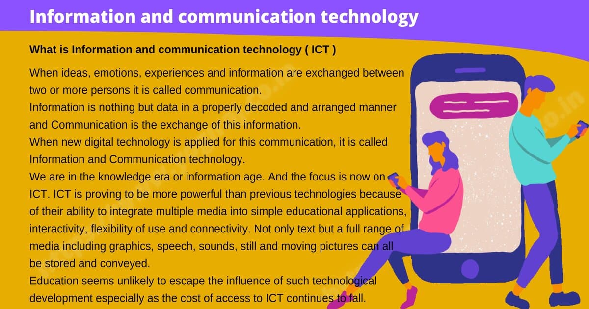 what is information communication technology in education