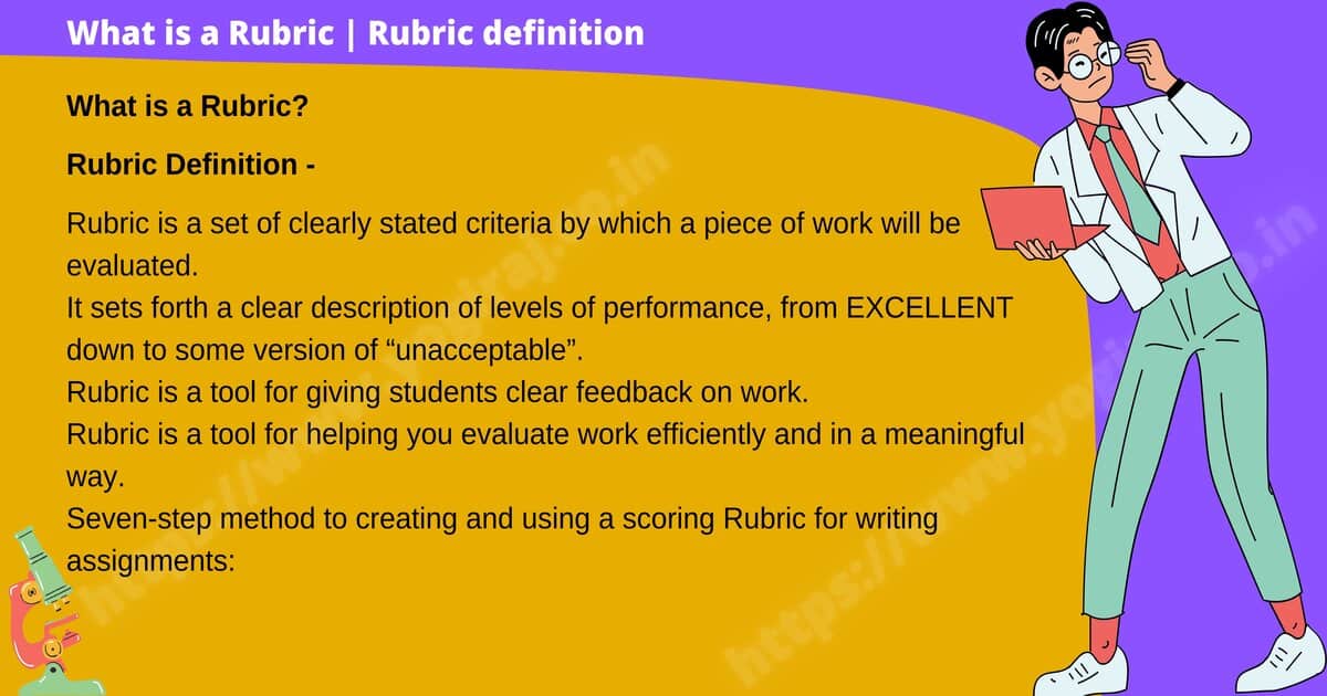 What is a Rubric | Rubric definition