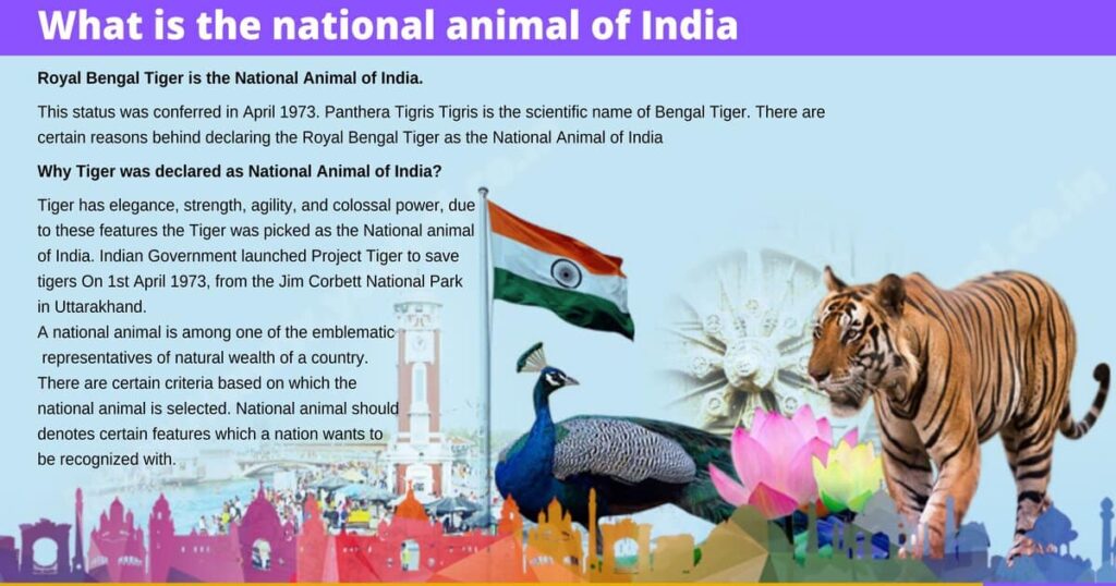 National animal of India | National Symbols