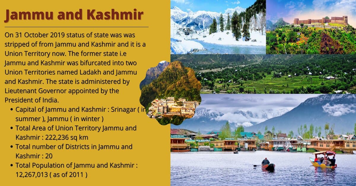 Jammu and Kashmir - A Union Territory of India