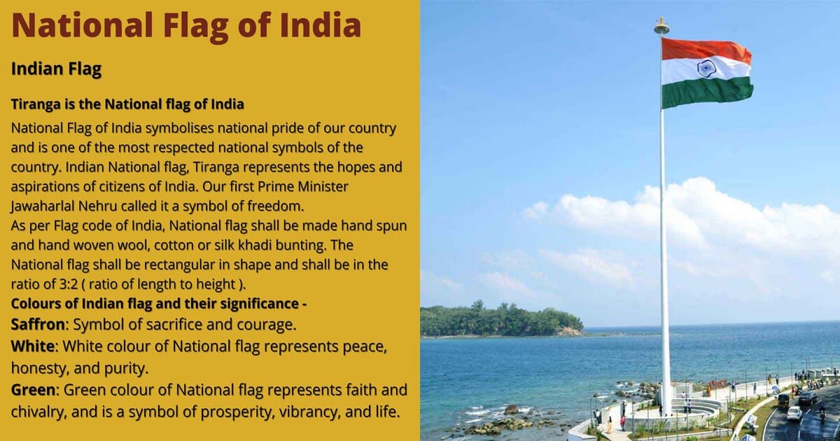 Indian Flag | National flag | National flag of India | National Symbols of India