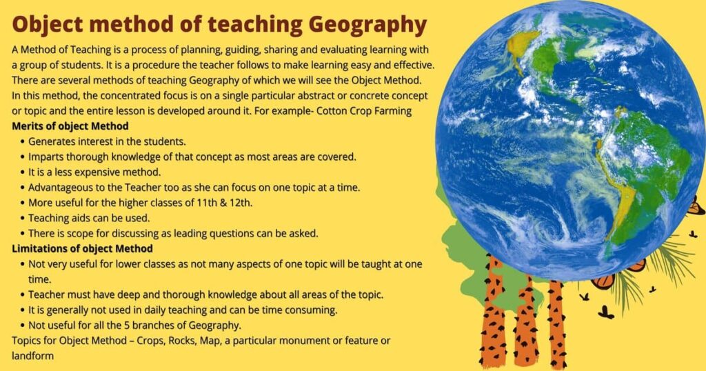 Object method of teaching Geography