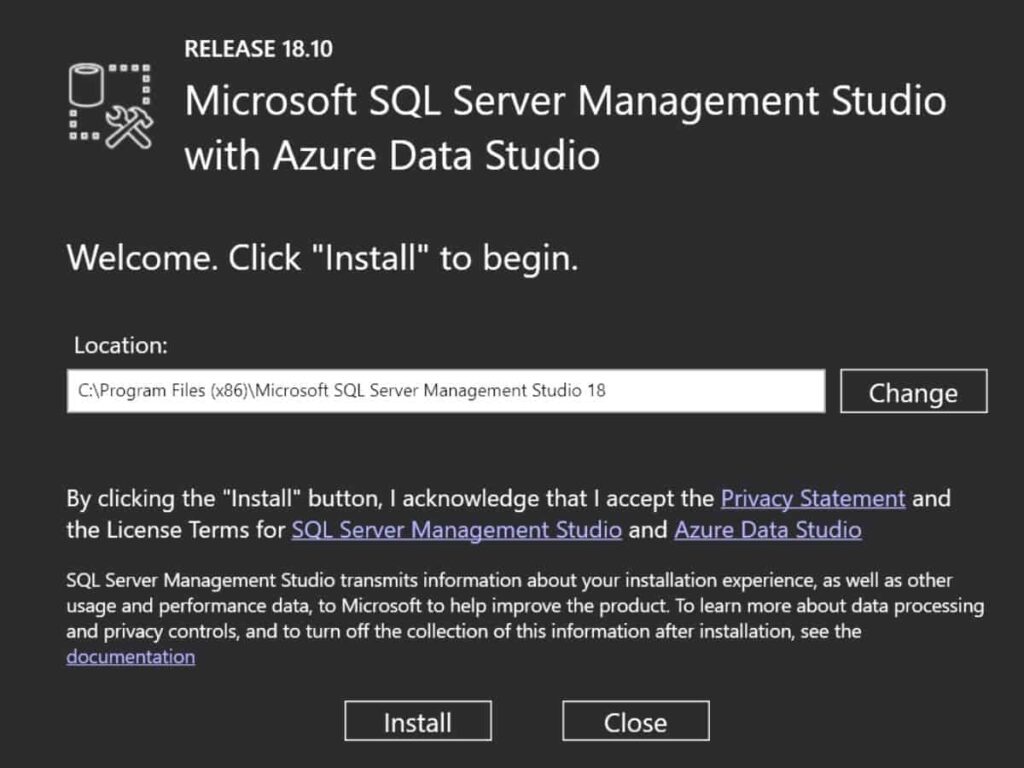 SQL Server installation | SQL Server Management Studio installation