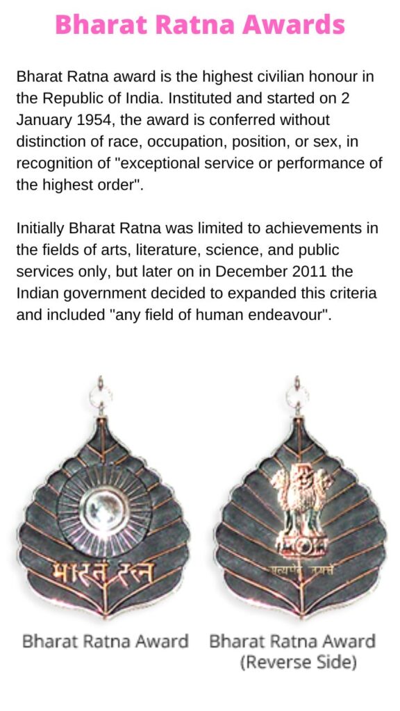Bharat Ratna | The highest civilian honour of India