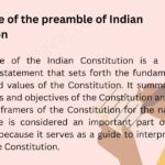 What is the importance of preamble of the Indian constitution