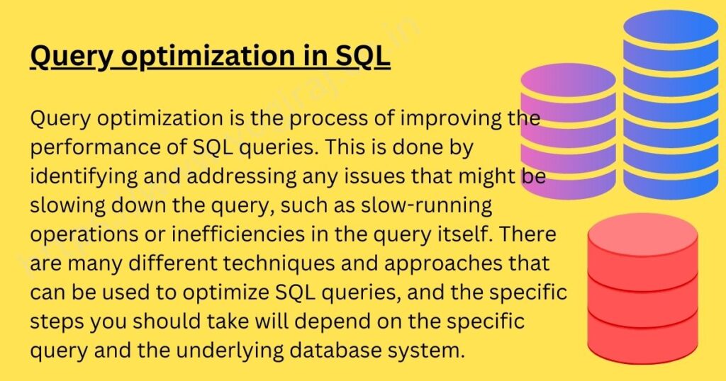 Query optimization in Sql