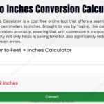 MCQs on Cm to inches