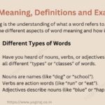 MCQs on Word Meaning